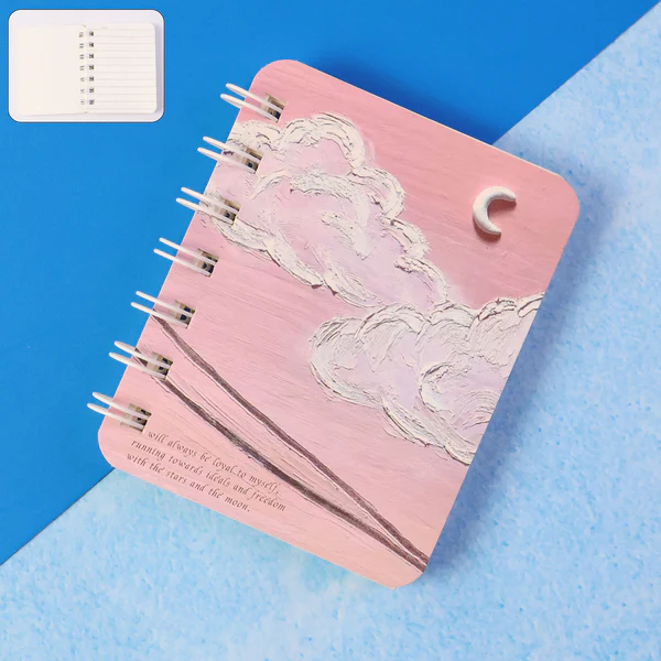 cute mini spiral bound pocket notebook