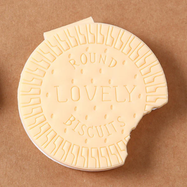 round biscuit scented notebook