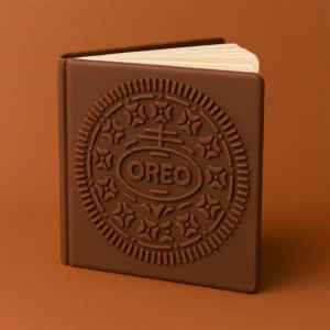 oreo chocolate scented notebook