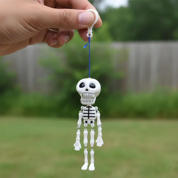 hanging skeleton doll keychain