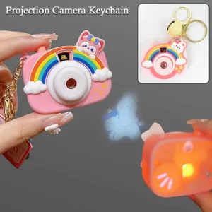 projective camera keychain – fun rainbow image projector