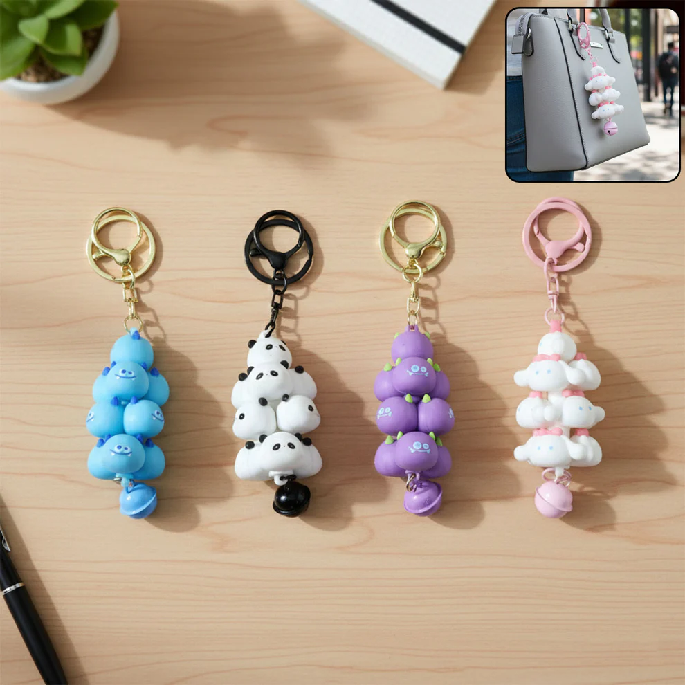 cloud keychain with bell colorful cartoon design 1 pcs cloud keychain with bell colorful cartoon design 1 pcs
